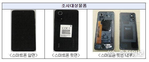 스마트폰용 이차전지 특허권 침해 불공정무역행위 조사대상물품