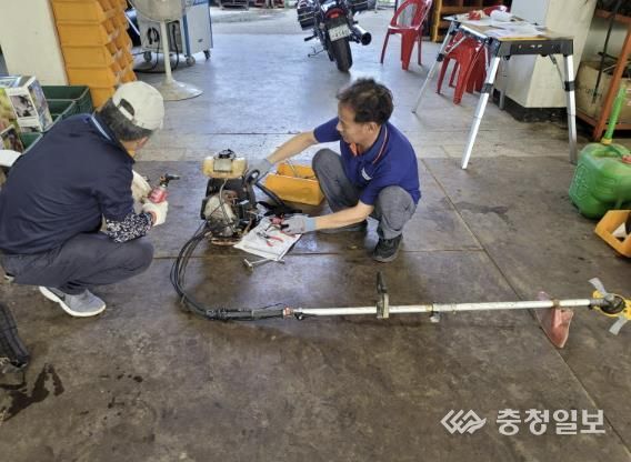 예초기 안전 사용 교육 사진