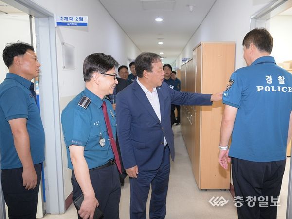 최민호 세종시장, 추석 앞두고 경찰관 노고 격려