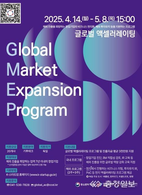 글로벌 액셀러레이팅 지원사업’ 참가기업 모집
