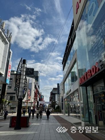 청주 성안길 전경