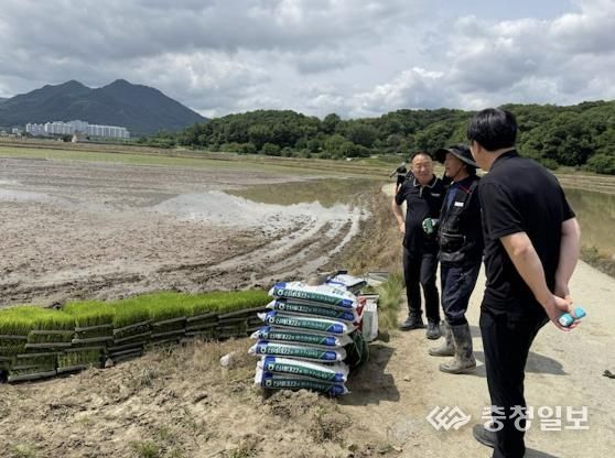 좌부1통 모내기 현장 방문